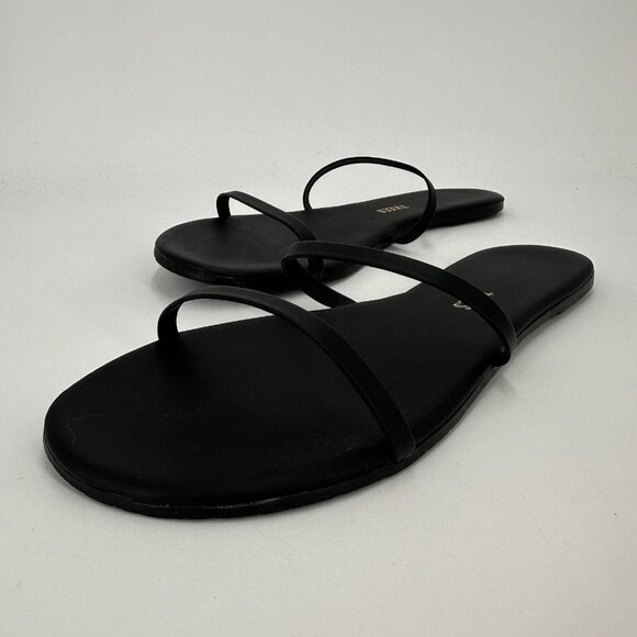 TKEES Women's Gemma Double Strap Sandals in Sable (Black) Slide-On sz 11 EU 42 - Picture 6 of 14